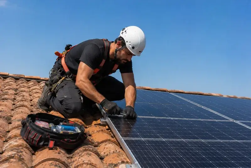 Maintenance et monitoring de panneaux solaires à Saint-Pons-la-Calm